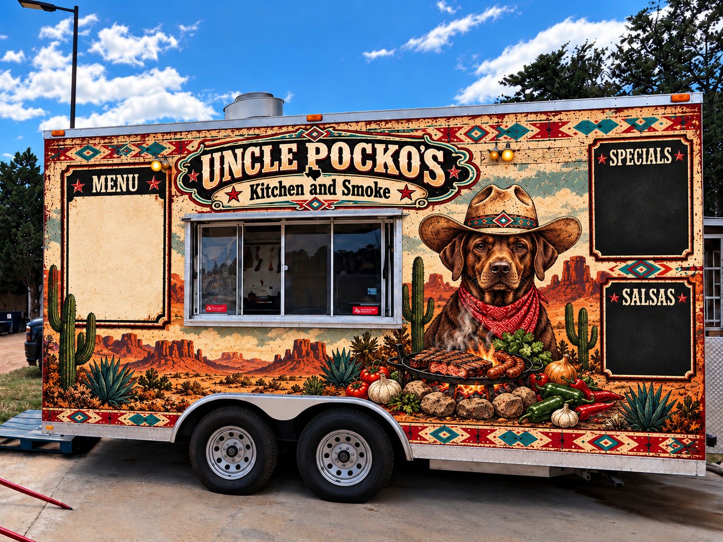 The Uncle Pocko's Kitchen and Smoke food truck